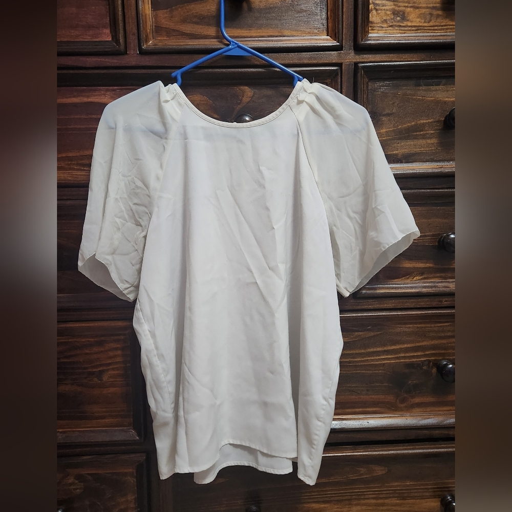 Plain white blouse